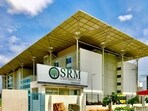 The entrance of the SRM University campus in Andhra's Amravati