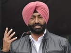 In a scathing attack on the BJP, All India Congress Committee (AICC) spokesperson Sukhpal Singh Khaira on Monday said, “By removing Mahatma Gandhi’s name, the BJP has insulted the Father of the Nation.” (HT File) In a scathing attack on the BJP, All India Congress Committee (AICC) spokesperson Sukhpal Singh Khaira on Monday said, “By removing Mahatma Gandhi’s name, the BJP has insulted the Father of the Nation.” (HT File)