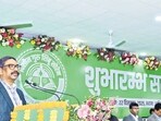 Jharkhand CM Hemant Soren during the inauguration of the coaching institute at Hindpiri in Ranchi on Monday. (HT Photo)