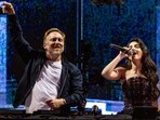 Nora Fatehi and David Guetta