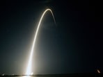 A SpaceX Falcon 9 rocket with the 25th batch of approximately 60 satellites for SpaceX's Starlink network lifts off from the Space Launch Complex 40 in Cape Canaveral, Florida.
