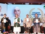The awards ceremony was presided over by Dr Yashveer Singh, President of the Kisan Trust, with Trustee Smt Charu Singh also present. The awards ceremony was presided over by Dr Yashveer Singh, President of the Kisan Trust, with Trustee Smt Charu Singh also present.
