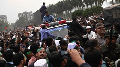 Authorities are investigating potential political motives behind the killing as protests erupt nationwide following Hadi's death during a campaign event. (AP) Authorities are investigating potential political motives behind the killing as protests erupt nationwide following Hadi's death during a campaign event. (AP)