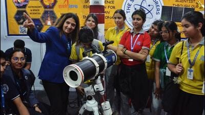 An exhibition underway at IIT Bombay showcases various robots and advanced robotic systems along with instruments based on new technologies. (Praful Gangurde / HT Photo) An exhibition underway at IIT Bombay showcases various robots and advanced robotic systems along with instruments based on new technologies. (Praful Gangurde / HT Photo)