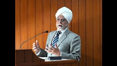 As per UN experts’ assessments, the state could turn into a desert in the next 15-20 years, he said (Keshav Singh/HT) As per UN experts’ assessments, the state could turn into a desert in the next 15-20 years, he said (Keshav Singh/HT)