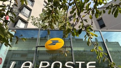 A general view of France's national postal service, La Poste, in Paris. (AP)