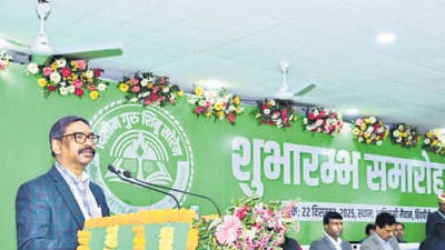 Jharkhand CM Hemant Soren during the inauguration of the coaching institute at Hindpiri in Ranchi on Monday. (HT Photo)