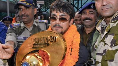 Jharkhand cricket captain Ishan Kishan arrives in Ranchi after leading the team to the Syed Mushtaq Ali Trophy title on Friday. (PTI) Jharkhand cricket captain Ishan Kishan arrives in Ranchi after leading the team to the Syed Mushtaq Ali Trophy title on Friday. (PTI)