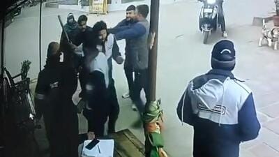 Police officials of Crossings Republik police station said that the two named persons, mentioned in the FIR, are residents but were not seen in the footage during the assault. (Video grab/HT photos) Police officials of Crossings Republik police station said that the two named persons, mentioned in the FIR, are residents but were not seen in the footage during the assault. (Video grab/HT photos)