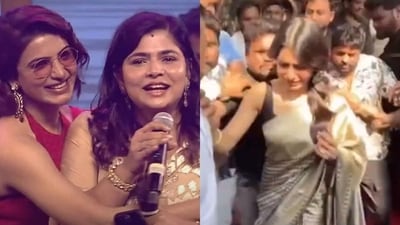 Chinmayi Sripada came to Samantha Ruth Prabhu's team's defence after the actor was mobbed. Chinmayi Sripada came to Samantha Ruth Prabhu's team's defence after the actor was mobbed.