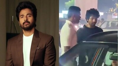 A videos doing the rounds on social media shows Sivakarthikeyan talking to others after getting in an accident.