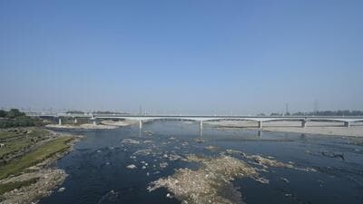 Water quality testing involves collecting samples from eight locations along the Yamuna’s course through Delhi. (Arvind Yadav/HT Photo) Water quality testing involves collecting samples from eight locations along the Yamuna’s course through Delhi. (Arvind Yadav/HT Photo)