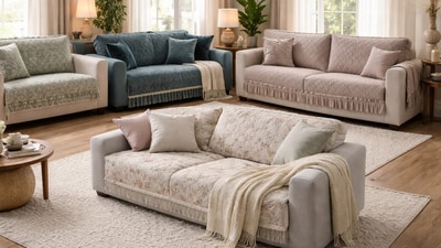 Quilted sofa covers bring winter layering to living rooms, offering visual softness, warmth and a refined look without changing furniture. (AI generated) Quilted sofa covers bring winter layering to living rooms, offering visual softness, warmth and a refined look without changing furniture. (AI generated)
