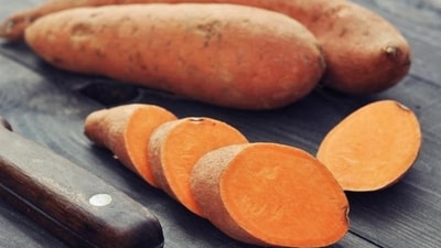 Orange-fleshed sweet potatoes are considered one of nature’s unsurpassed sources of beta-carotene. (Shutterstock) Orange-fleshed sweet potatoes are considered one of nature’s unsurpassed sources of beta-carotene. (Shutterstock)