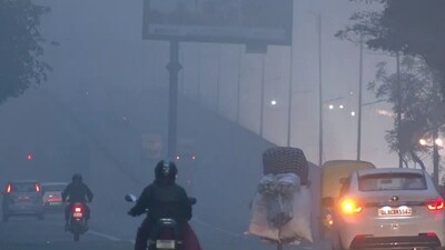 Delhi also recorded the worst air quality in the National Capital Region, followed by Noida at 366, according to Central Pollution Control Board (CPCB). (ANI Video Grab)