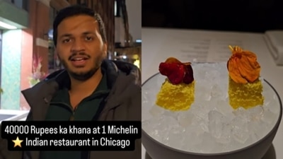Internet was divided as a ₹40,000 Indian fine dining experience in Chicago went viral. (Instagram/anushkinusa) Internet was divided as a ₹40,000 Indian fine dining experience in Chicago went viral. (Instagram/anushkinusa)