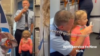 A man recalled a holiday flight that became unforgettable after his four year old daughter made an announcement. (Instagram/jerry_f_ojeda) A man recalled a holiday flight that became unforgettable after his four year old daughter made an announcement. (Instagram/jerry_f_ojeda)