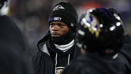 After Lamar Jackson left injured, the Ravens turned to Tyler Huntley (Getty Images via AFP)