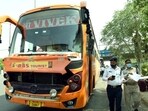 According to the transport department, enforcement teams carried out a district-wide drive during the 2025–26 (till December 18), focusing on unauthorised operations, overloading and other safety violations. (HT Archive)