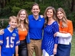Ben Sasse with his wife and kids