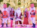 Meet and greet with Santa, Santarina, Elf, Nutcracker and Santa Parade along with musicians at Phoneix Palassio mall in Lucknow