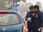 Noida has nearly a million registered vehicles, including 137,277 BS- III vehicles — 96,210 petrol and 41,067 diesel — and 282,906 BS IV vehicles, comprising 241,390 petrol and 41,516 diesel vehicles, all of which fall under the ban. (HT Photos)