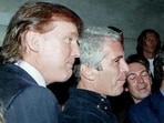 A photograph shows U.S. President Donald Trump with the late financier and convicted sex offender Jeffrey Epstein, from Epstein’s estate.