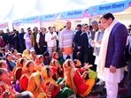 Dhami’s interaction with women in Almora district on Tuesday
