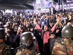Protesters were seen shouting slogans in front of the premises of the Prothom Alo newspaper as security forces tries to control the crowd in Bangladesh