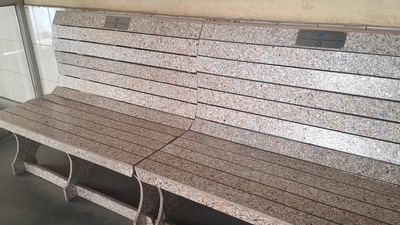 Officials said the colourful seating remains sturdy and has helped showcase practical recycling in government spaces. (HT Photo) Officials said the colourful seating remains sturdy and has helped showcase practical recycling in government spaces. (HT Photo)