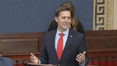 Ben Sasse, former GOP Senator, revealed he has Stage 4 pancreatic cancer. He shared the emotional toll of his diagnosis, emphasizing the challenges of confronting death as a family man and his desire to continue working. (AP) Ben Sasse, former GOP Senator, revealed he has Stage 4 pancreatic cancer. He shared the emotional toll of his diagnosis, emphasizing the challenges of confronting death as a family man and his desire to continue working. (AP)