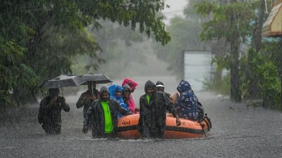 Causing notable damage to parts of southern India, particularly Tamil Nadu and Puducherry, and also Sri Lanka, cylone Ditwah caused heavy rainfall, flooding and loss of life before weakening into a remnant low by December 3, 2025. (PTI) Causing notable damage to parts of southern India, particularly Tamil Nadu and Puducherry, and also Sri Lanka, cylone Ditwah caused heavy rainfall, flooding and loss of life before weakening into a remnant low by December 3, 2025. (PTI)