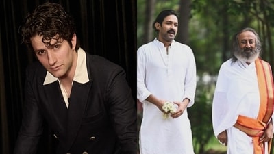 Dario Yazbek on White co-star Vikrant Massey as Sri Sri Ravishankar (Photos: Instagram) Dario Yazbek on White co-star Vikrant Massey as Sri Sri Ravishankar (Photos: Instagram)
