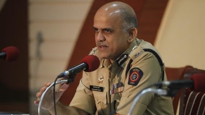 IPS Sadanand Date during the press conference (HT_PRINT) IPS Sadanand Date during the press conference (HT_PRINT)