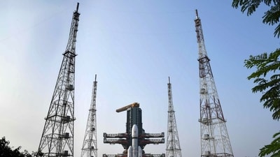 ISRO's LVM3M6 is set to launch the BlueBird Block-2 spacecraft from Satish Dhawan Space Centre, Sriharikota, tomorrow. (@isro/X) ISRO's LVM3M6 is set to launch the BlueBird Block-2 spacecraft from Satish Dhawan Space Centre, Sriharikota, tomorrow. (@isro/X)