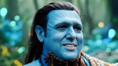 AI-generated image of Govinda in James Cameron's Fire and Ash