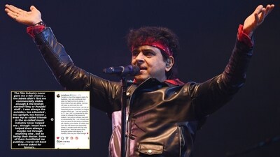 Palash Sen while performing in Lucknow and his Instagram post after the show (Photos: Mustaq Ali/HT and Instagram) Palash Sen while performing in Lucknow and his Instagram post after the show (Photos: Mustaq Ali/HT and Instagram)