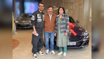 The BMW Z4 M40i goes from 0 to 100 km/h in 4.5 seconds (Image Credits: Yuzvendra Chahal - X ) The BMW Z4 M40i goes from 0 to 100 km/h in 4.5 seconds (Image Credits: Yuzvendra Chahal - X )