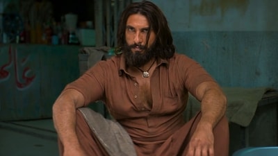 Ranveer Singh plays Hamza in the spy action thriller Dhurandhar.