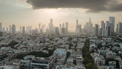 A residential and commercial section of Tel Aviv. Israel’s economy slumped in the second quarter as its 12-day war with Iran imposed a shutdown on many businesses. A residential and commercial section of Tel Aviv. Israel’s economy slumped in the second quarter as its 12-day war with Iran imposed a shutdown on many businesses.