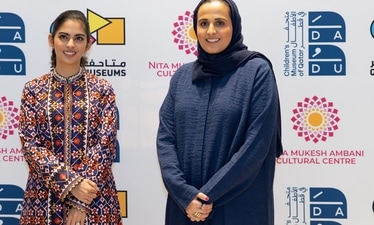 The agreement-signing ceremony took place at the National Museum of Qatar in Doha The agreement-signing ceremony took place at the National Museum of Qatar in Doha