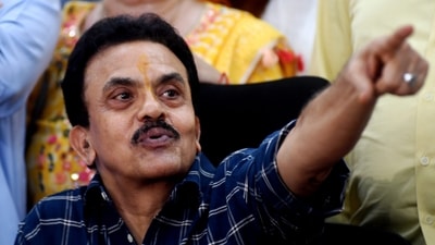 Sanjay Nirupam's demand comes amid ongoing alliance talks with the BJP. (PTI) Sanjay Nirupam's demand comes amid ongoing alliance talks with the BJP. (PTI)