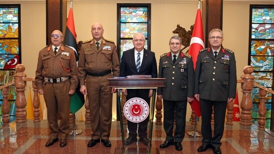 The jet is believed to be carrying Libya's army chief of staff, Mohammed Ali Ahmed Al-Haddad.