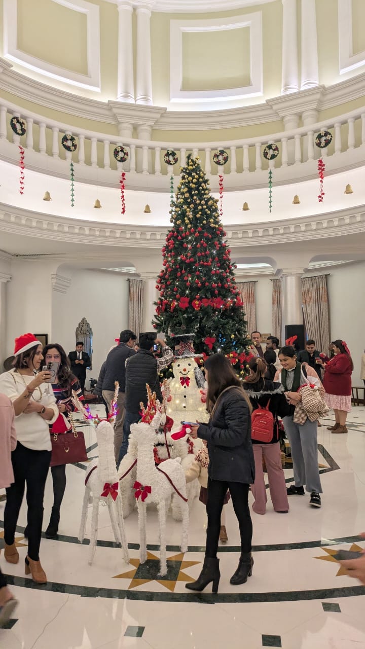 Tree lighting event at Taj Mahal hotel