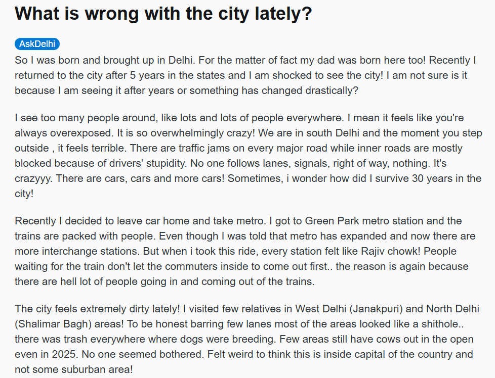 Screengrab of the Reddit post. (Reddit) Screengrab of the Reddit post. (Reddit)