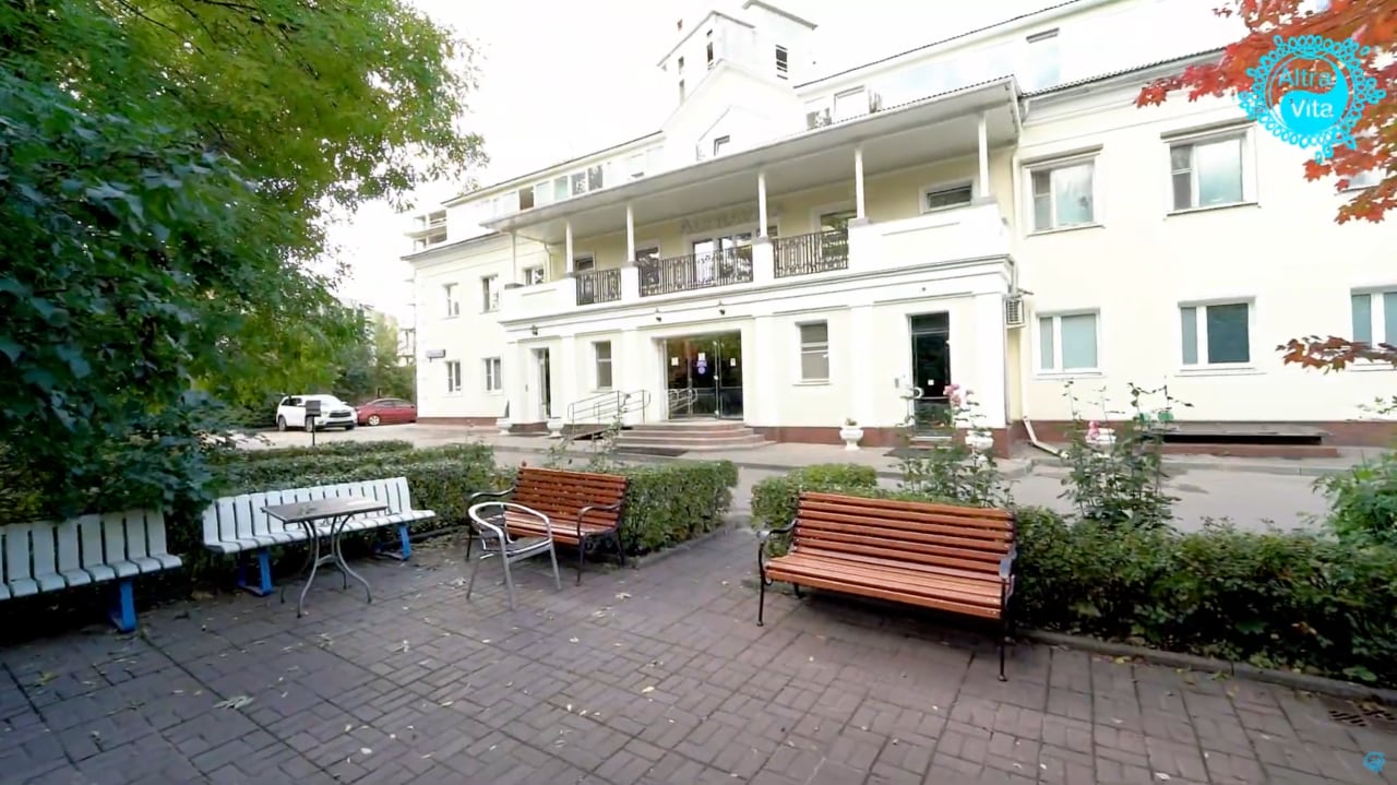 A screenshot from an AltraVita promotional video showing its Moscow location.