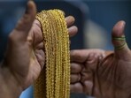 Bengaluru police recovered gold worth <span class='webrupee'>₹</span>32 lakh from the woman.(Bloomberg)