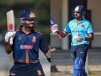 Virat Kohli and Rohit Sharma returned to domestic cricket action on Wednesday