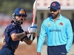 Virat Kohli and Rohit Sharma played in the opening round of the Vijay Hazare Trophy on Wednesday Virat Kohli and Rohit Sharma played in the opening round of the Vijay Hazare Trophy on Wednesday