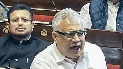 Trinamool Congress (TMC) MP Derek O'Brien speaks in the Rajya Sabha during the Winter Session of the Parliament. (Sansad TV) Trinamool Congress (TMC) MP Derek O'Brien speaks in the Rajya Sabha during the Winter Session of the Parliament. (Sansad TV)